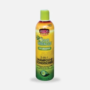 African Pride | 2-in-1 Shampoo & Conditioner | 12 Oz